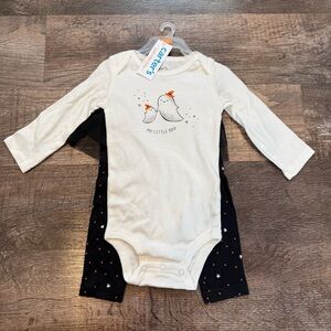 NEW Carters Halloween Ghost “My Little Boo” Outfit Size 9 Months